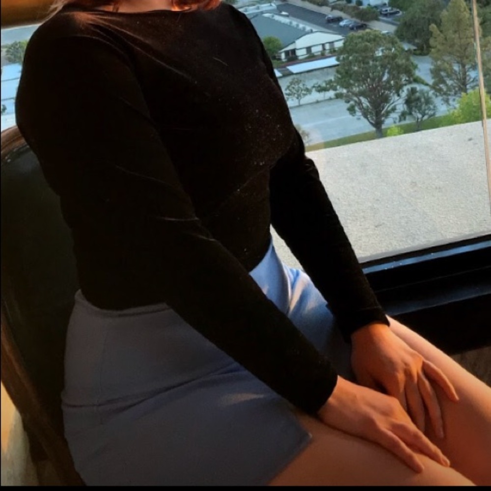 American Apparel baby Blue mini skirt